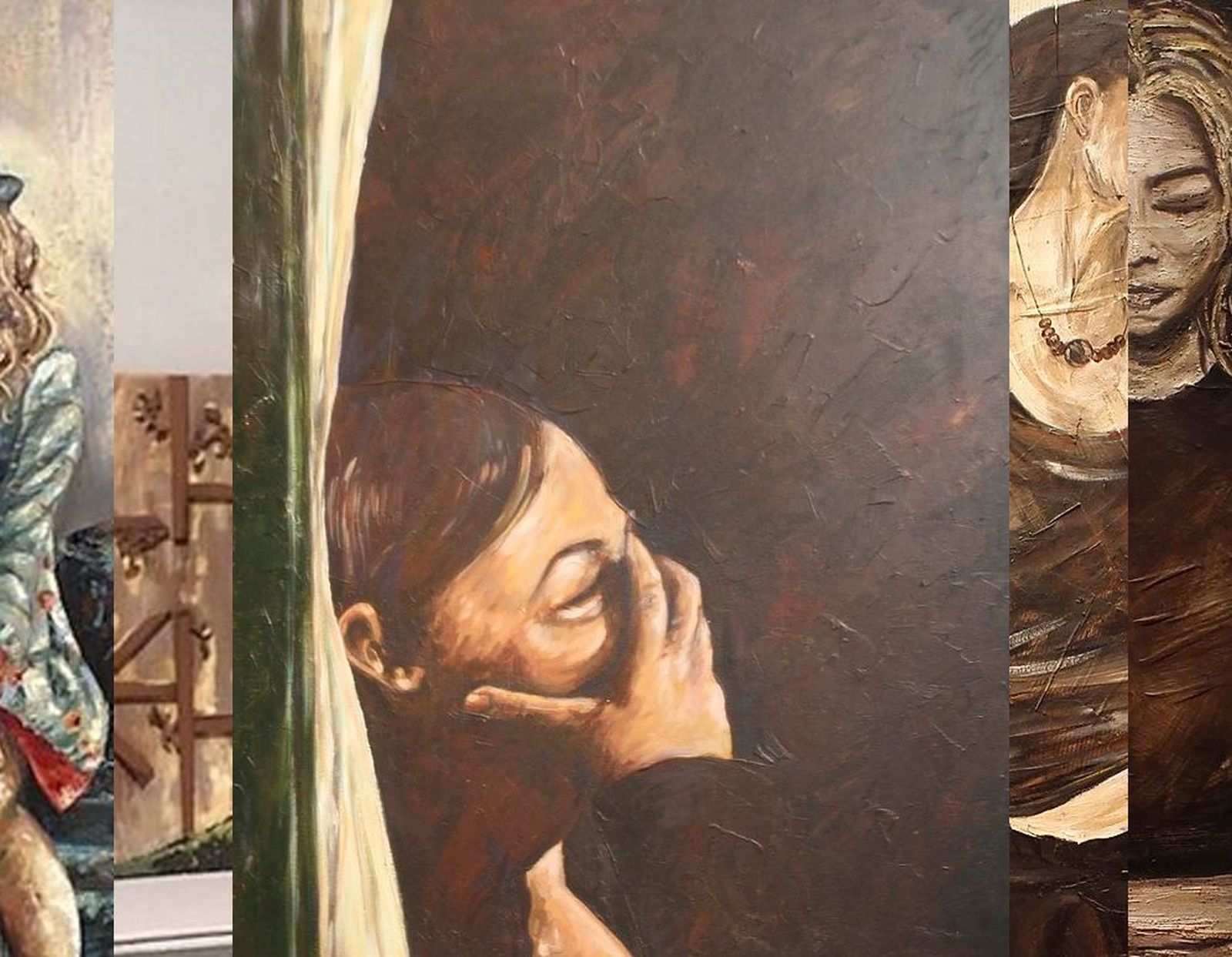 Despliegue de pinturas de Silvia M. C. en su web