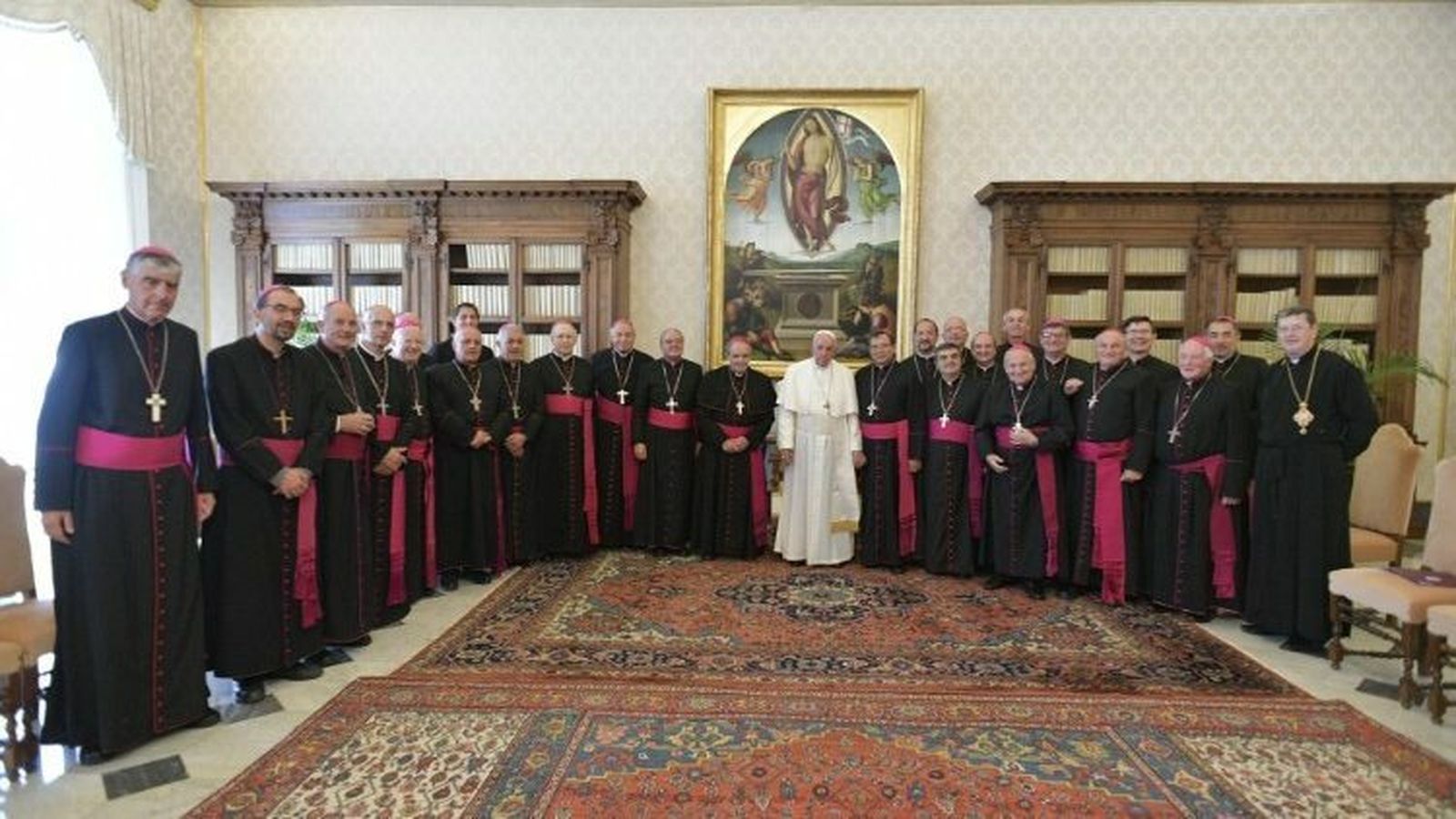 El Papa, con los obispos argentinos