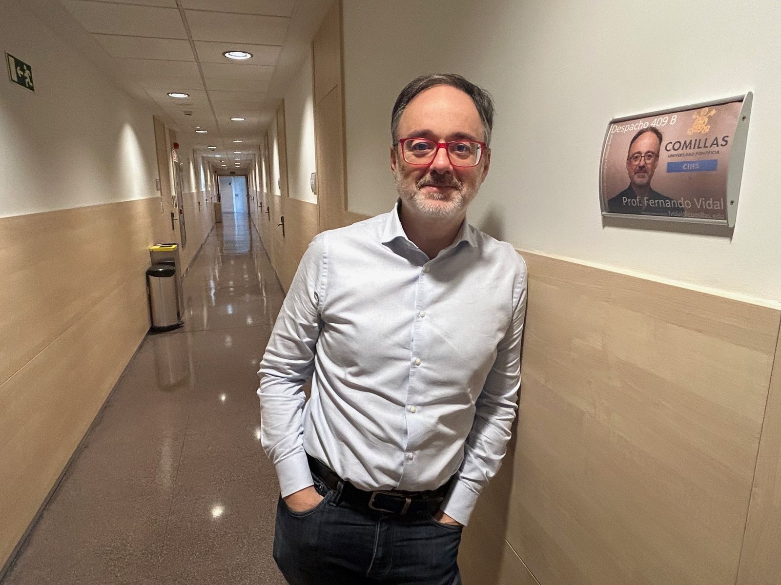 El sociólogo, en la sede de Comillas en Cantoblanco