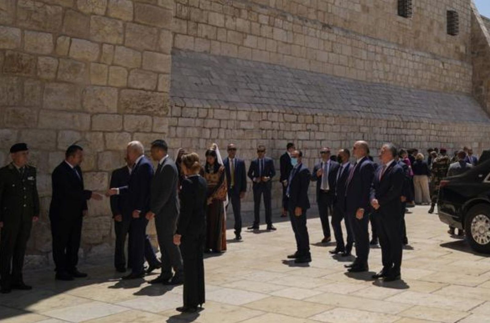 Biden visita la Basílica de la Natividad en Belén