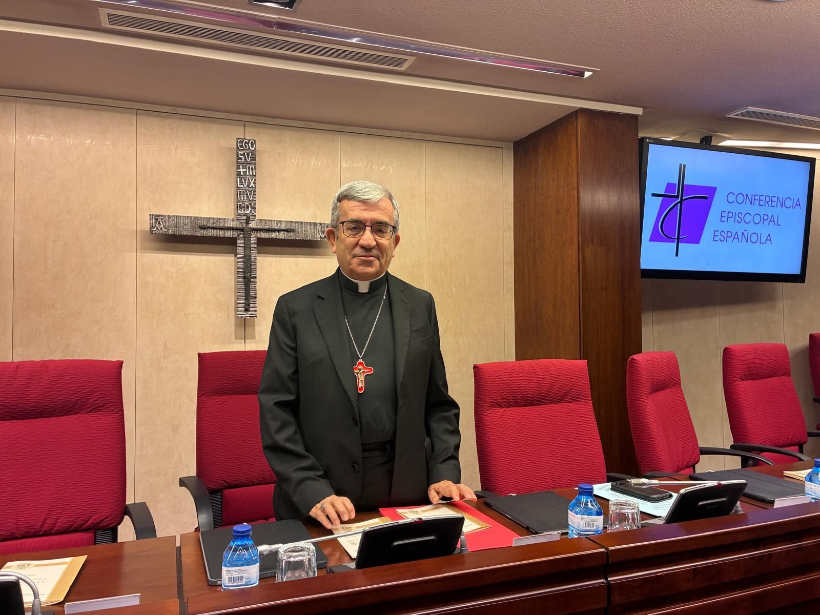 Luis Argüello, al comienzo de la Plenaria