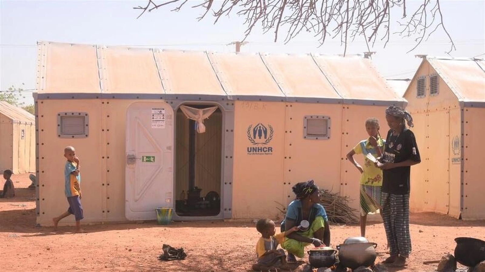 Familias desplazadas. Burkina Faso.