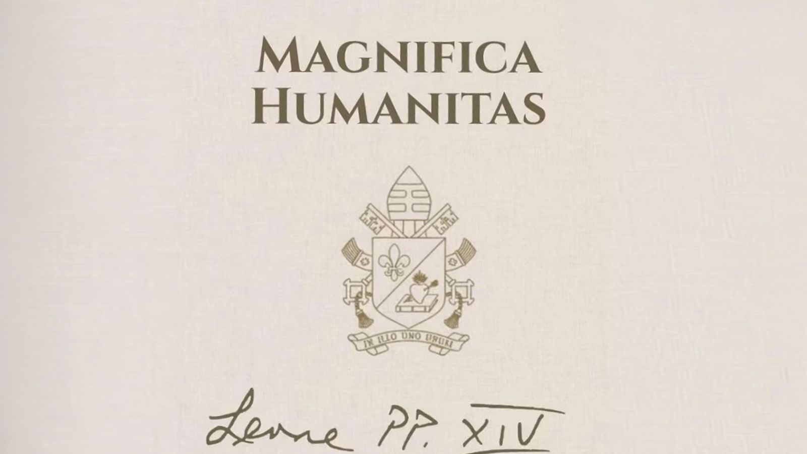 León XIV. Magnifica humanitas