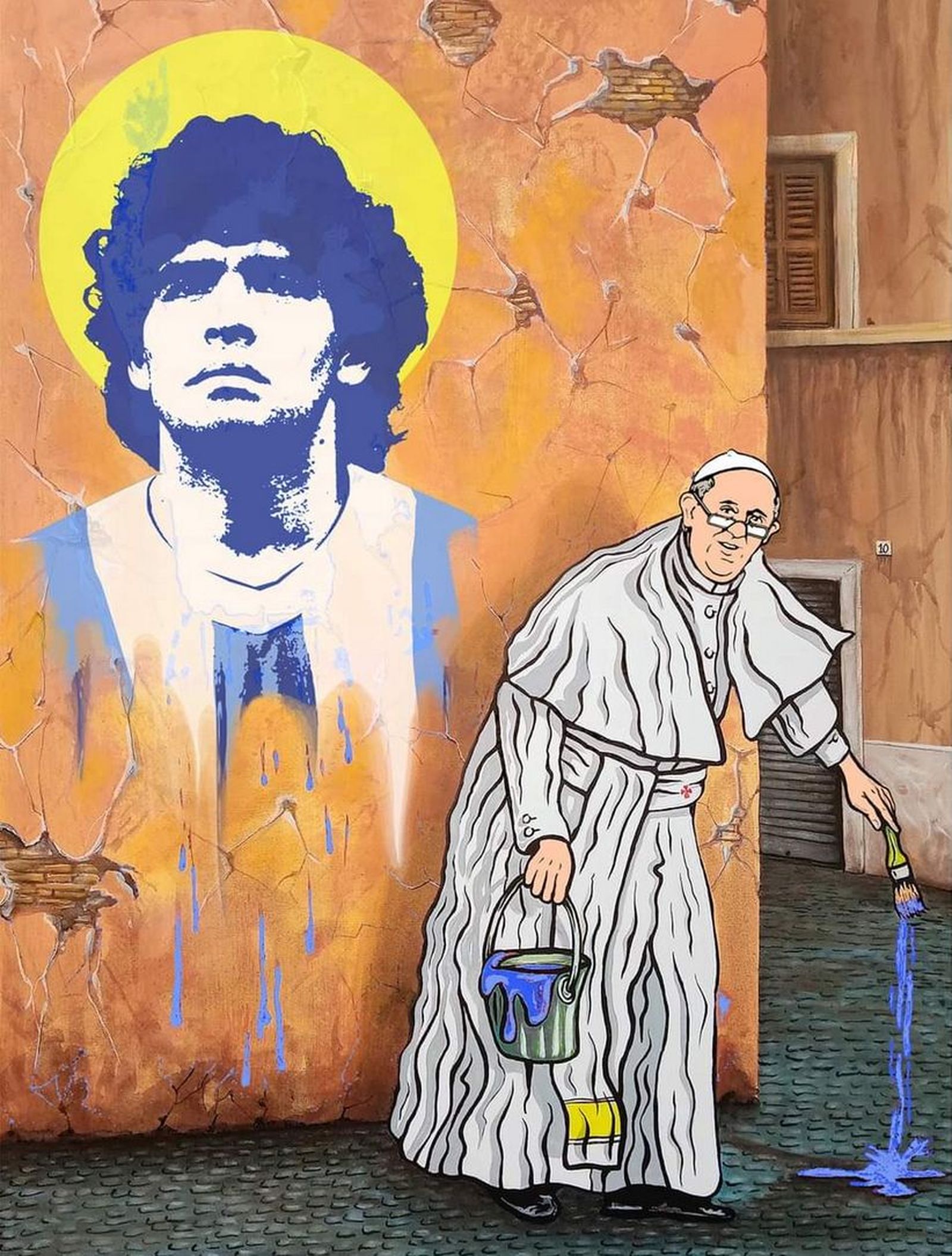 El Papa y Maradona