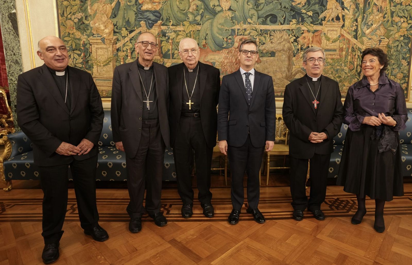 Bolaños y obispos en la sede de la embajada en Roma