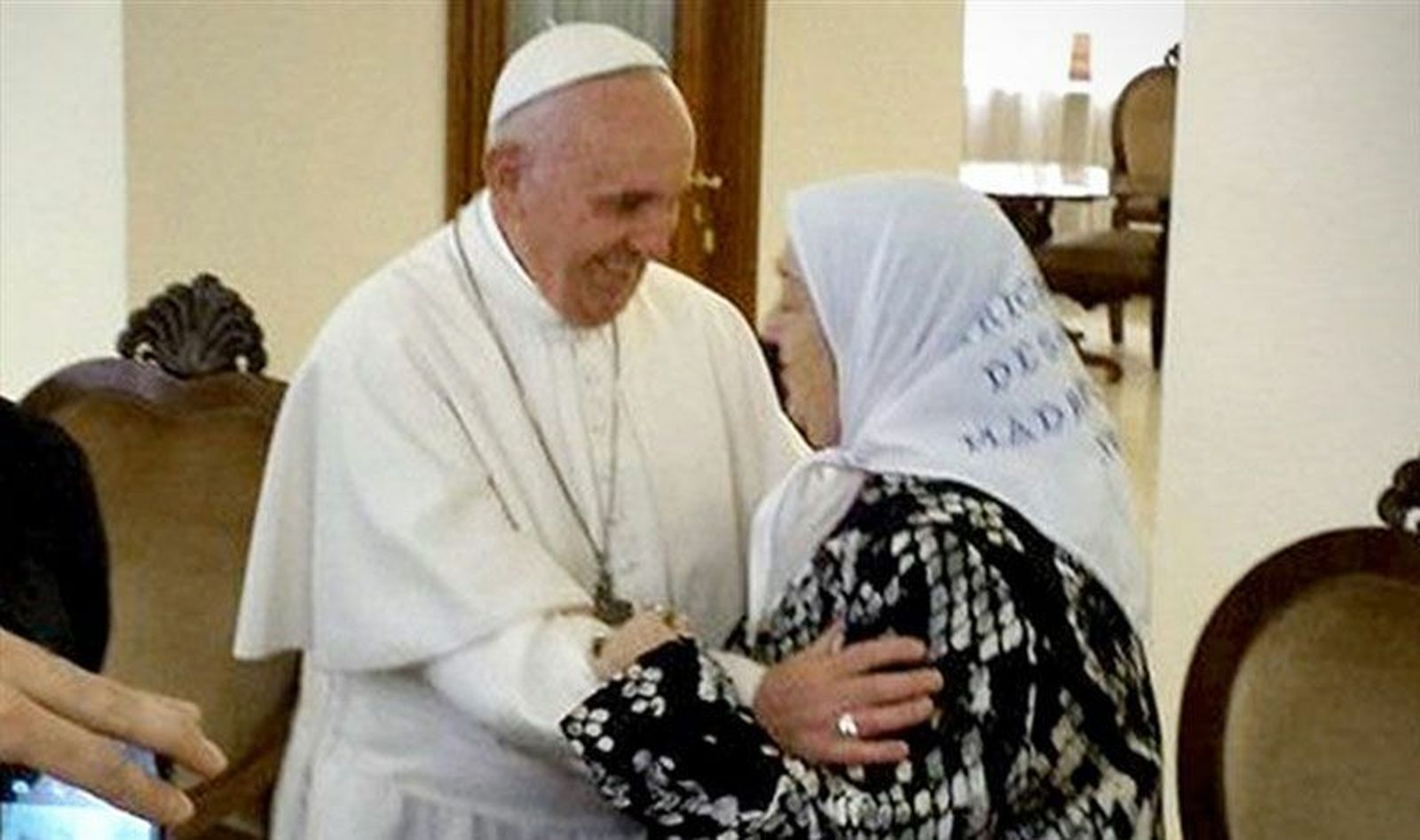 El Papa, y Hebe de Bonafini