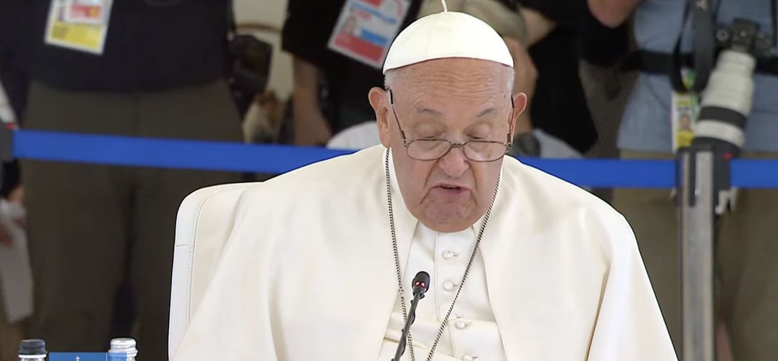 Intervención del Papa