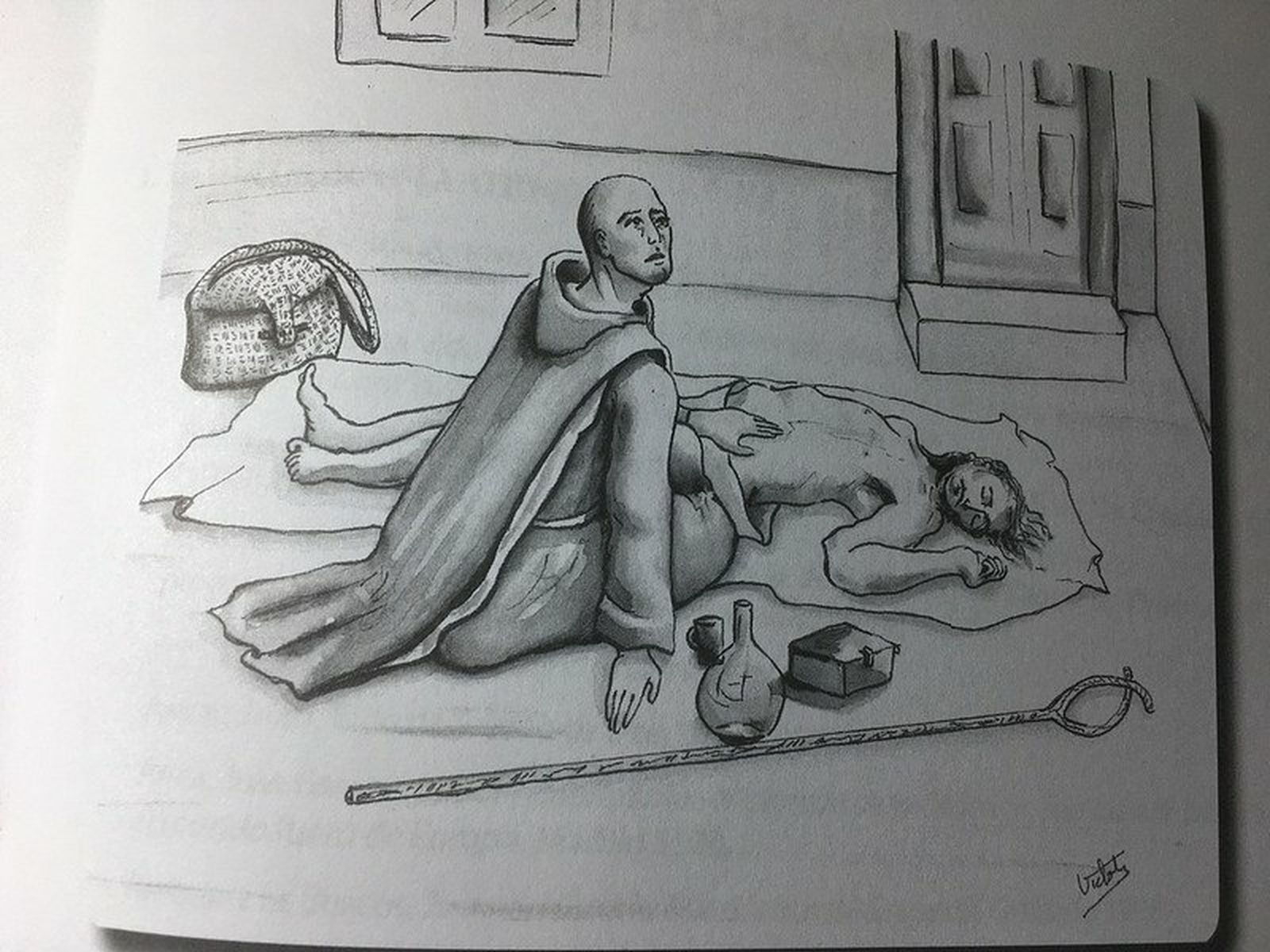 Dibujo de San Juan de Dios