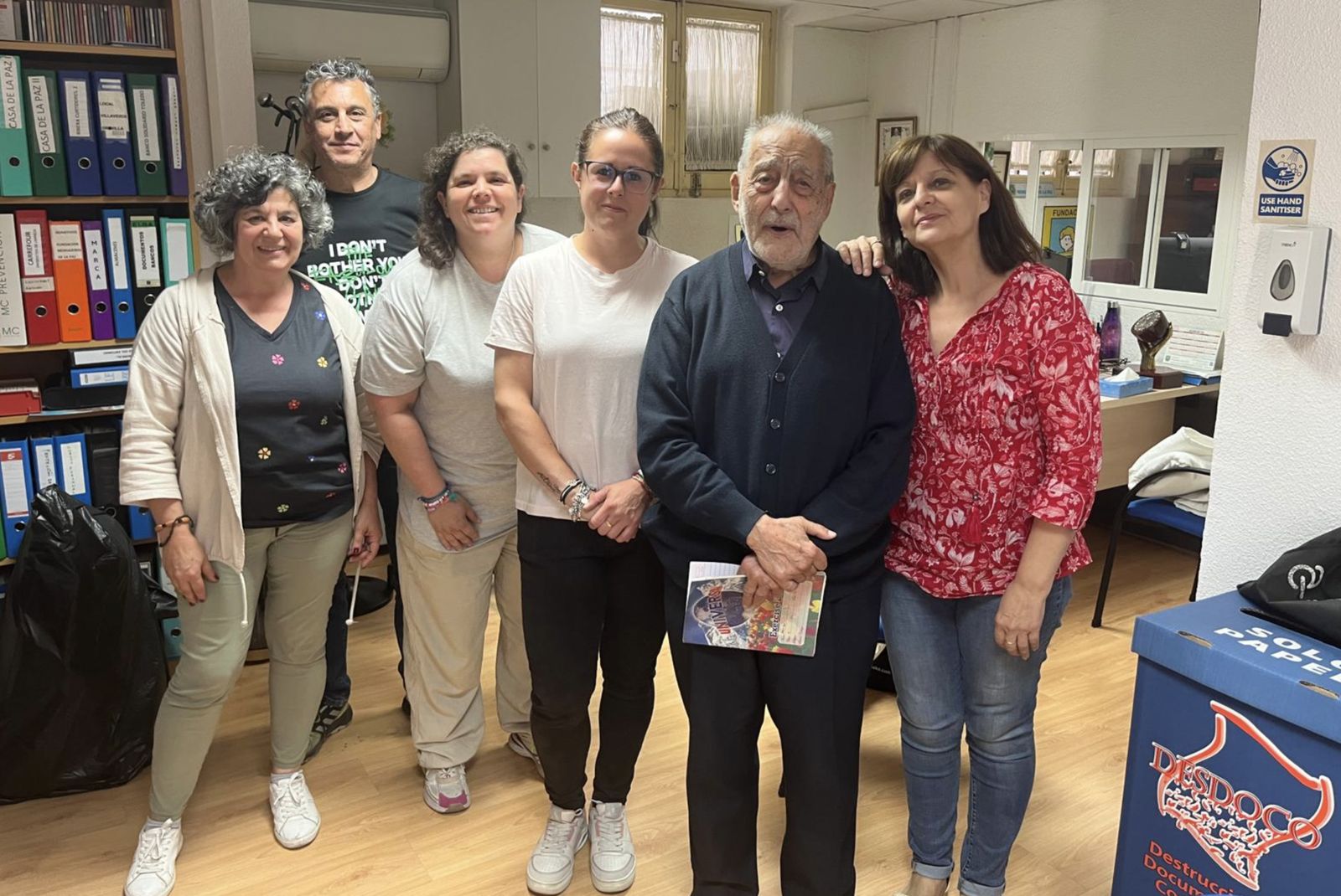 El Padre Alfaro en la Fundación Mensajeros de la paz