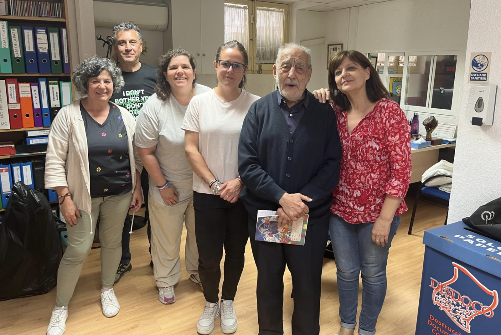 El Padre Alfaro en la Fundación Mensajeros de la paz