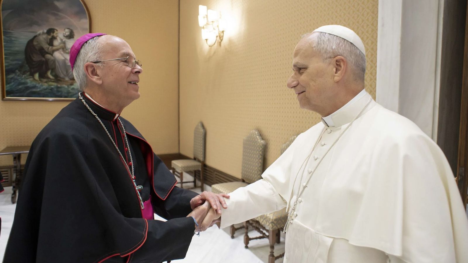 El Papa, con el obispo de El Paso, en la frontera con México