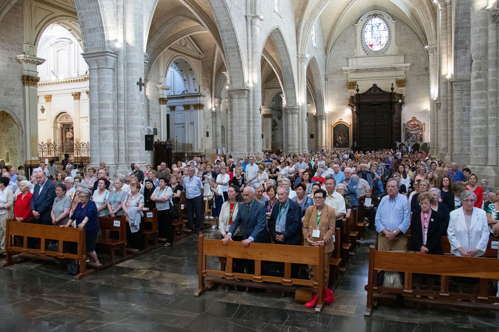 Mayores de Valencia, en la misa