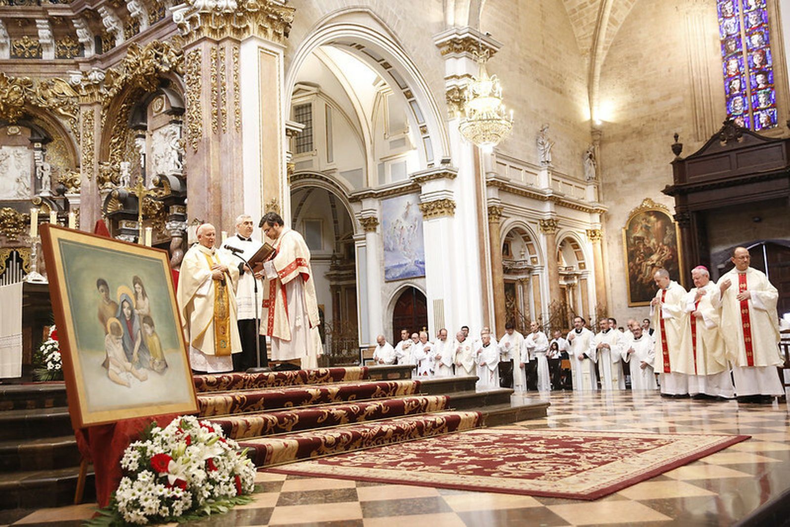 El cuadro ha sido bendecido por el cardenal