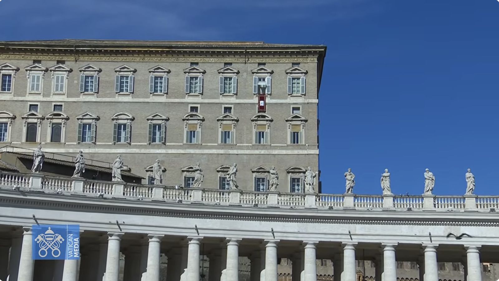 La 'ventana del Papa, en el Palacio Apostólico