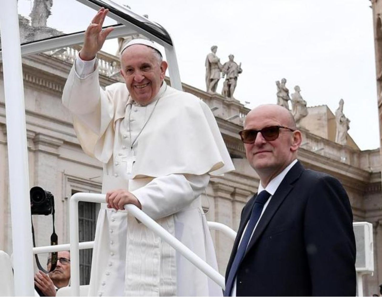 El Papa y Domenico Giani