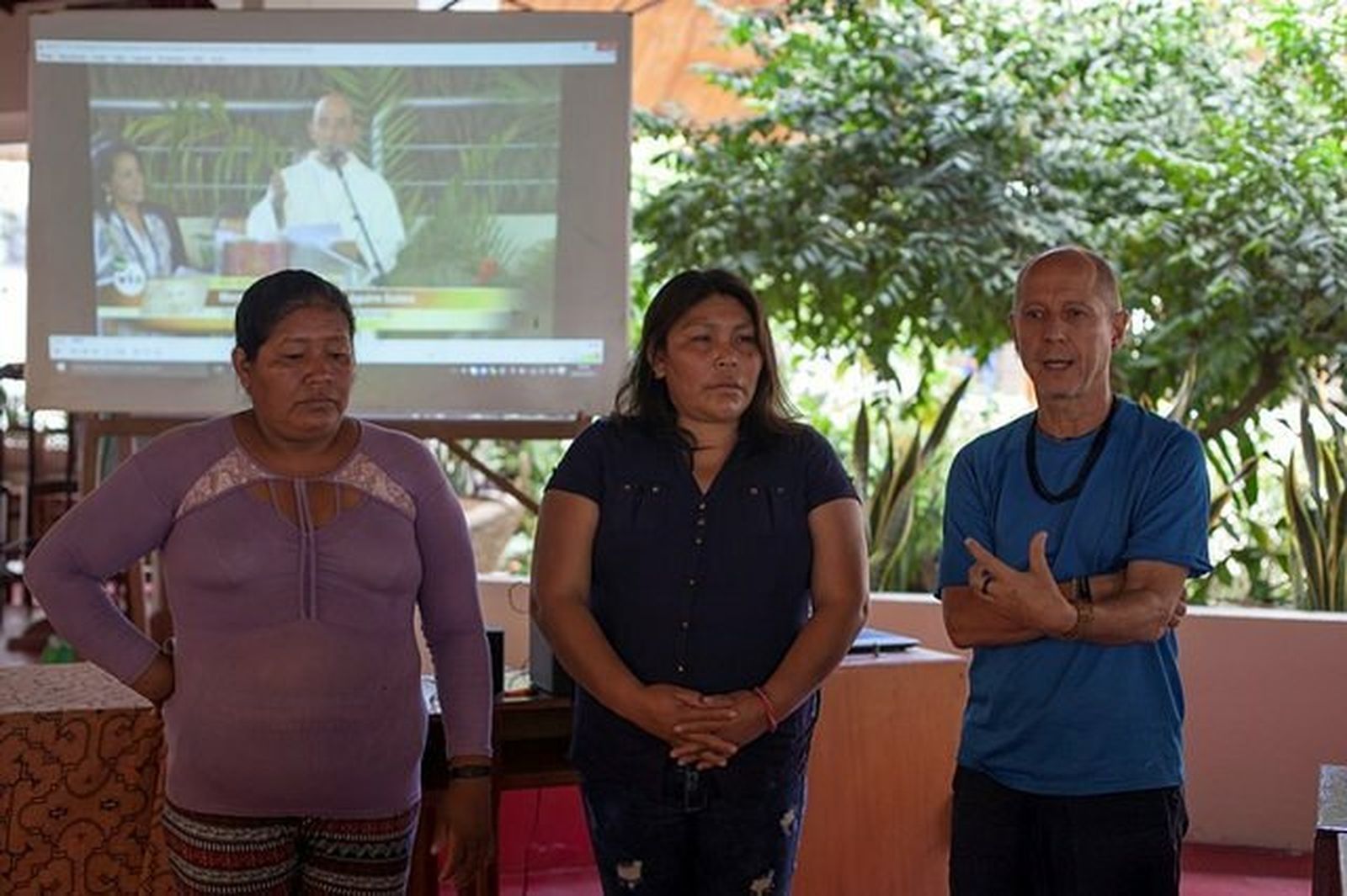 Nélida, Elsa y Fernando