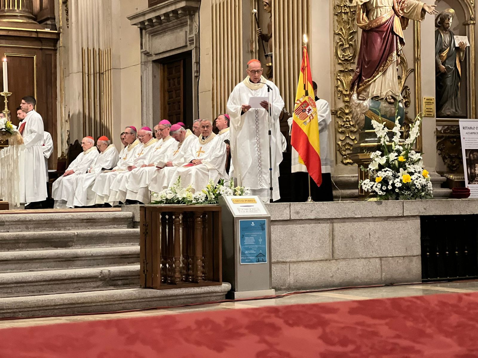 Omella, al final de la ceremonia