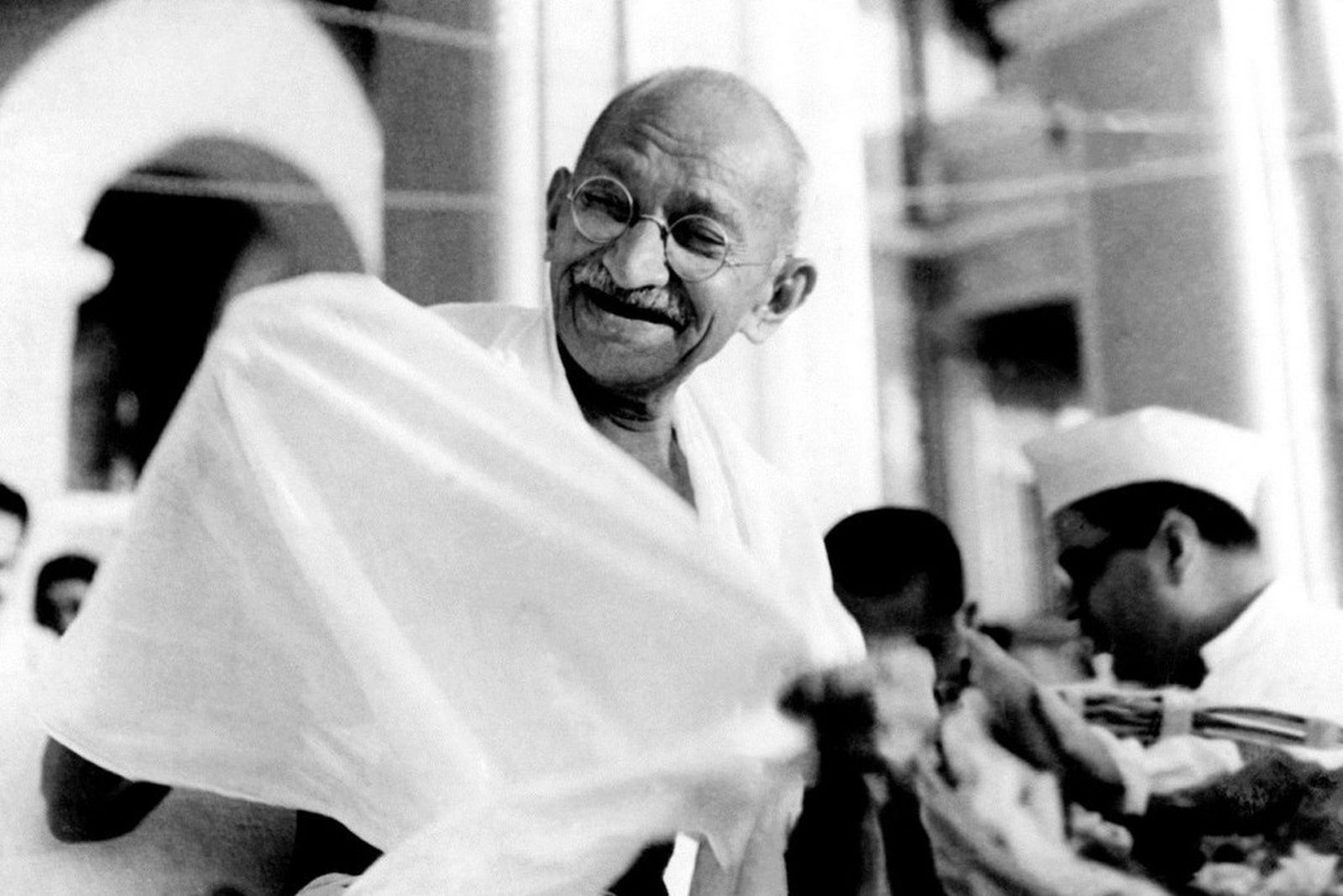 El líder pacifista Mahatma Gandhi.