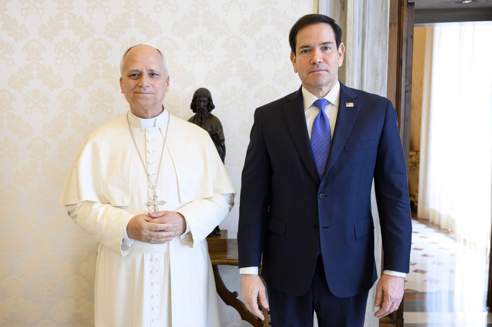 El Papa, con Marco Rubio