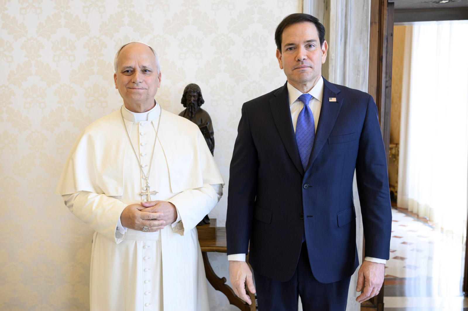 El Papa, con Marco Rubio