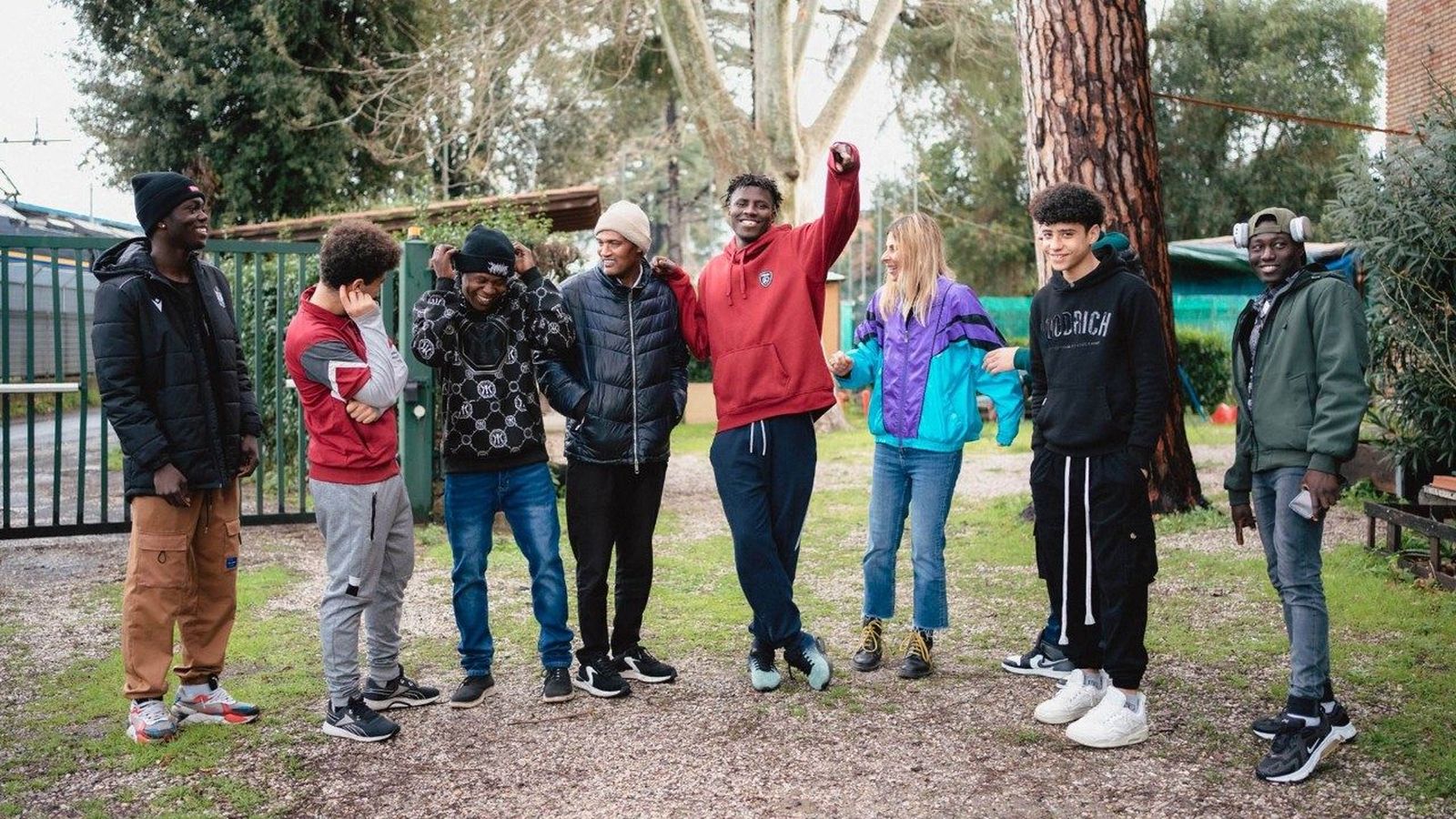 Jóvenes del Centro Astalli que se verán con el Papa