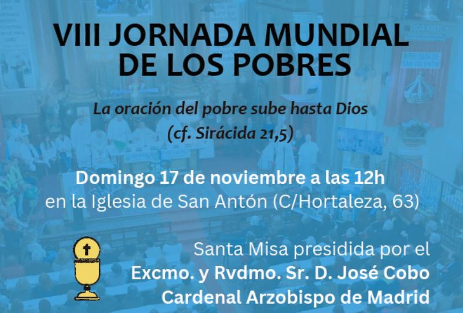 Cobo celebrará en San Antón la Jornada Mundial de los Pobres