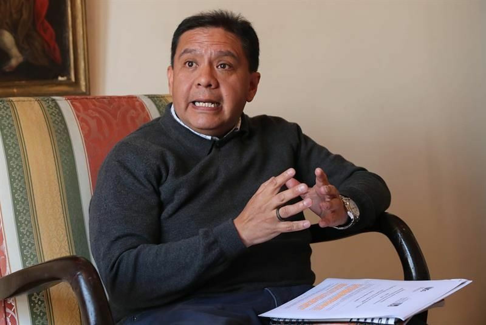 Osvaldo Chirveches, superior provincial de la orden en Bolivia
