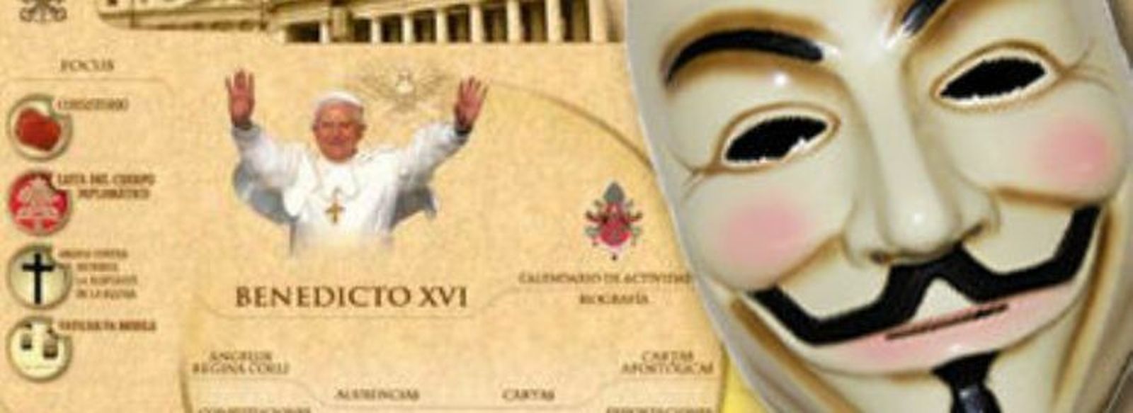 Anonymous vuelve a atacar la web de la Santa Sede