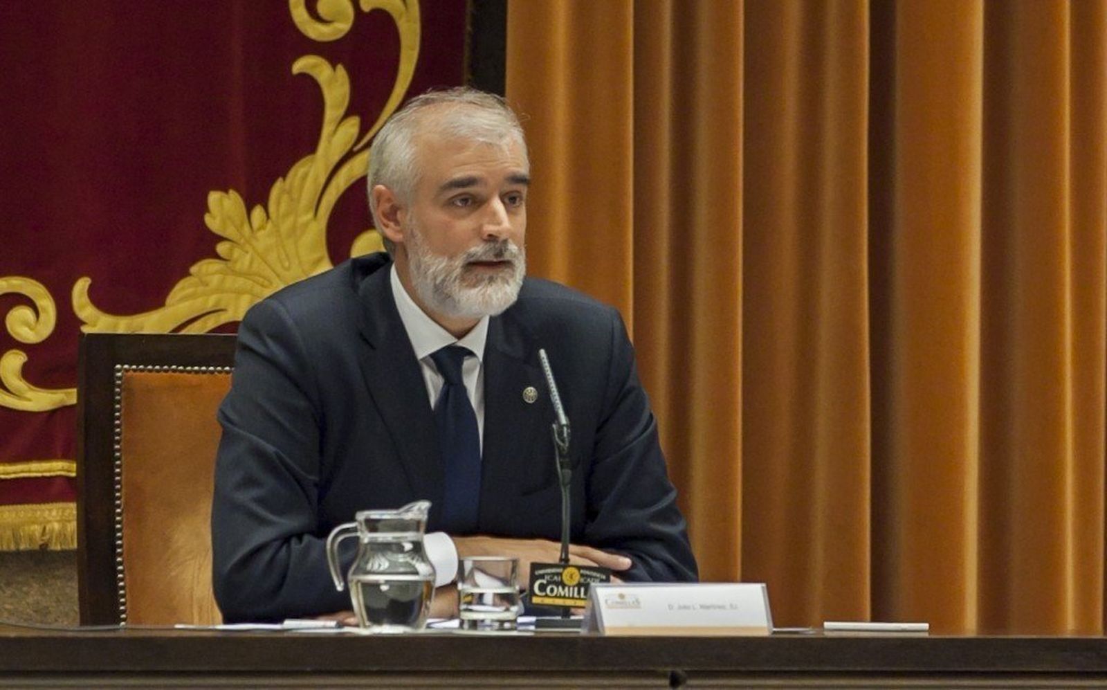 Julio Martínez, en su época de rector