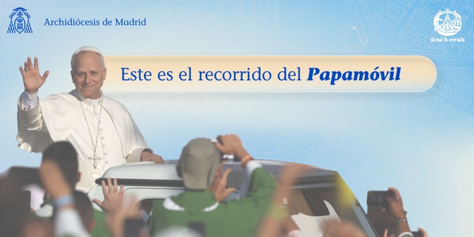 Recorrido del papamóvil en Madrid