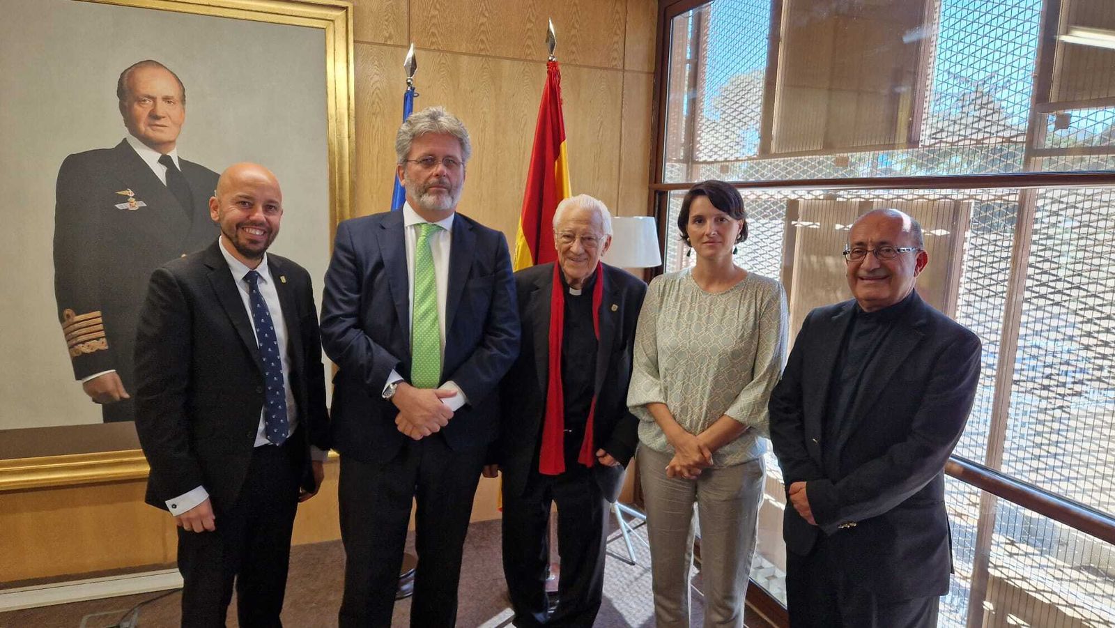 Mensajeros de la Paz en la embajada española en Jordania