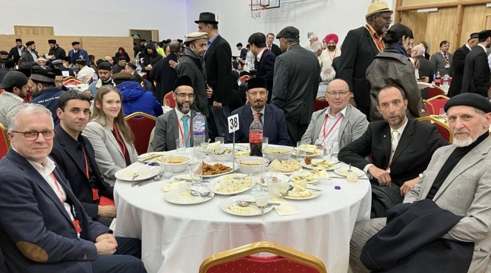 Asistentes españoles al evento de los ahmadíes