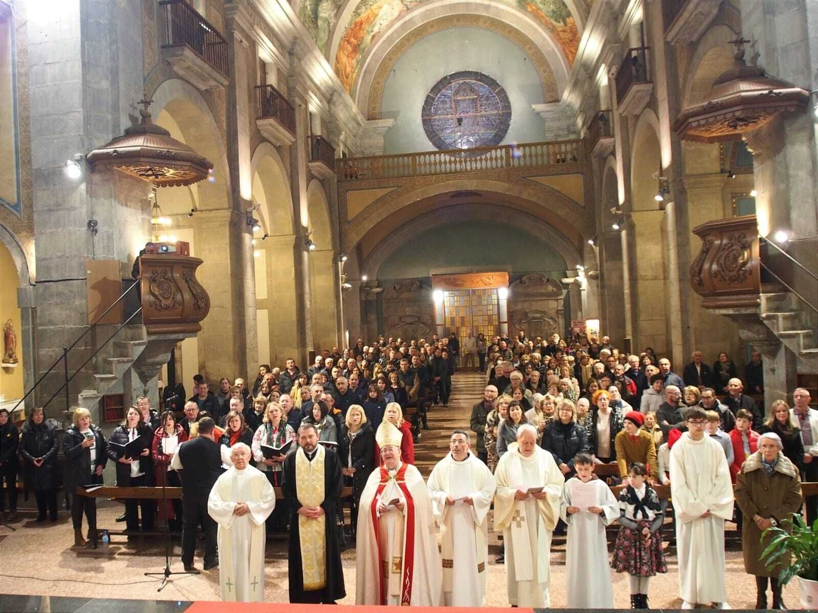 Francesc Conesa, en un encuentro con grecocatólicos en Tárrega