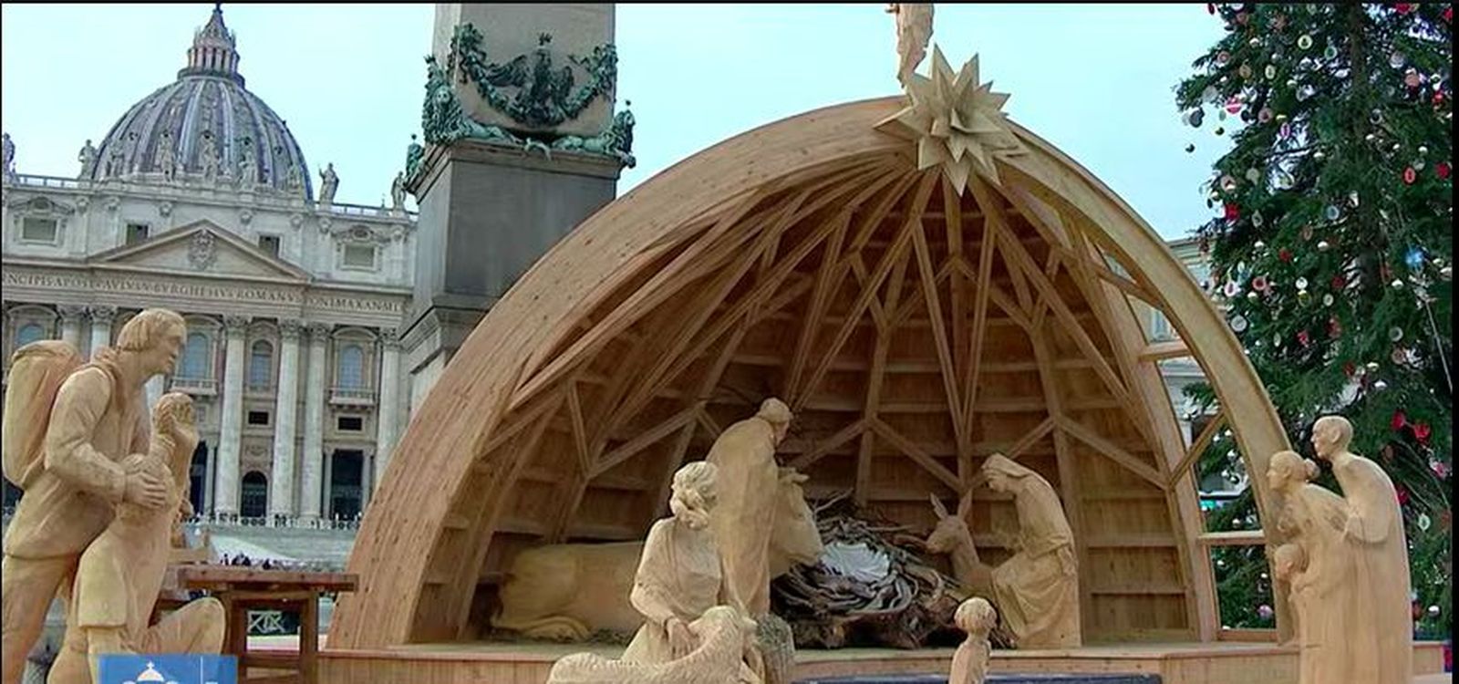El belén de la plaza de San Pedro
