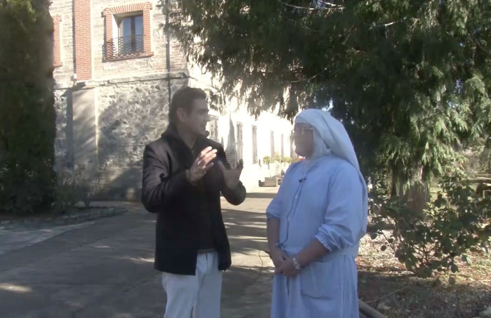 La exclarisa durante la entrevista