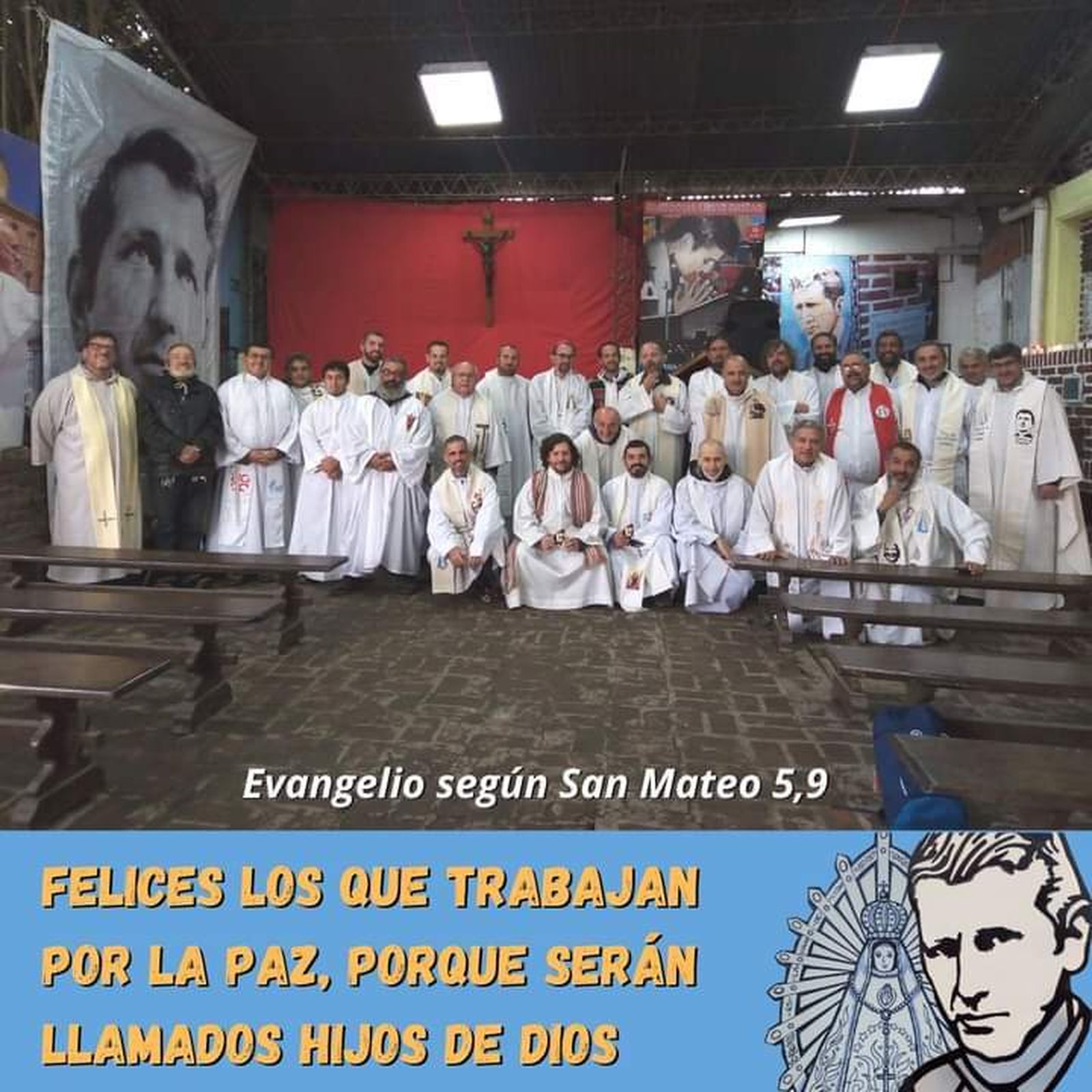 Curas villeros, con Cristina