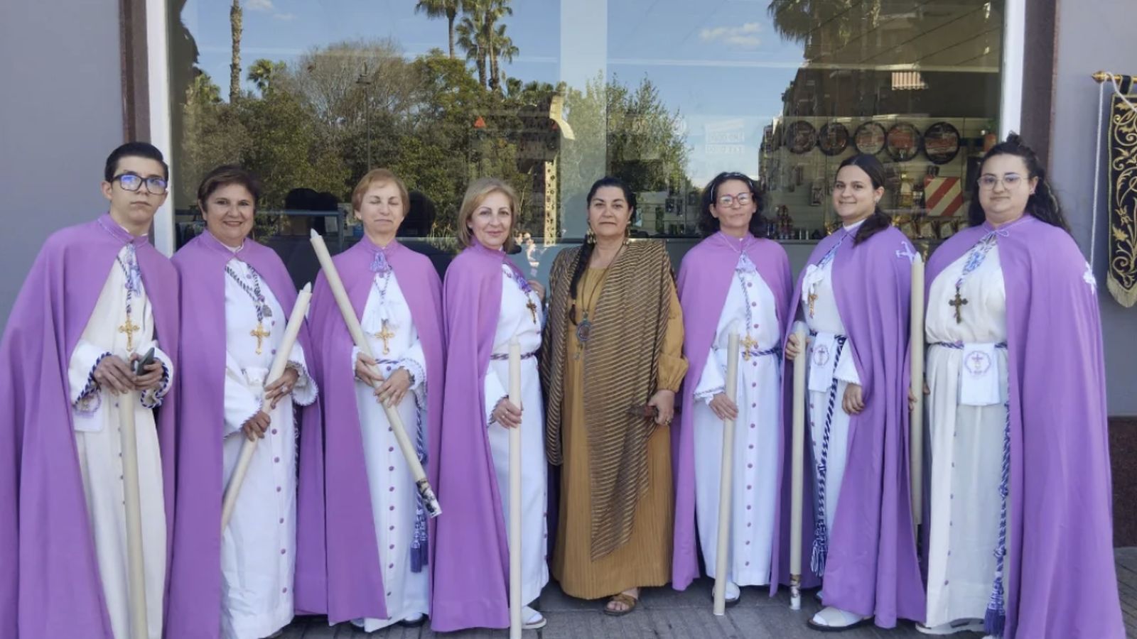 Integrantes de la Hermandad Cristo del Perdón