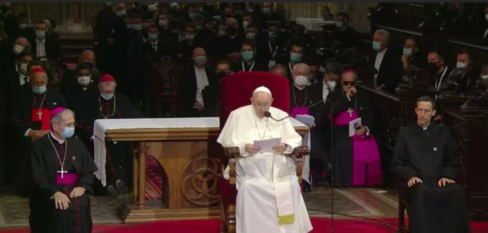 El Papa, en la catedral de Bratislava