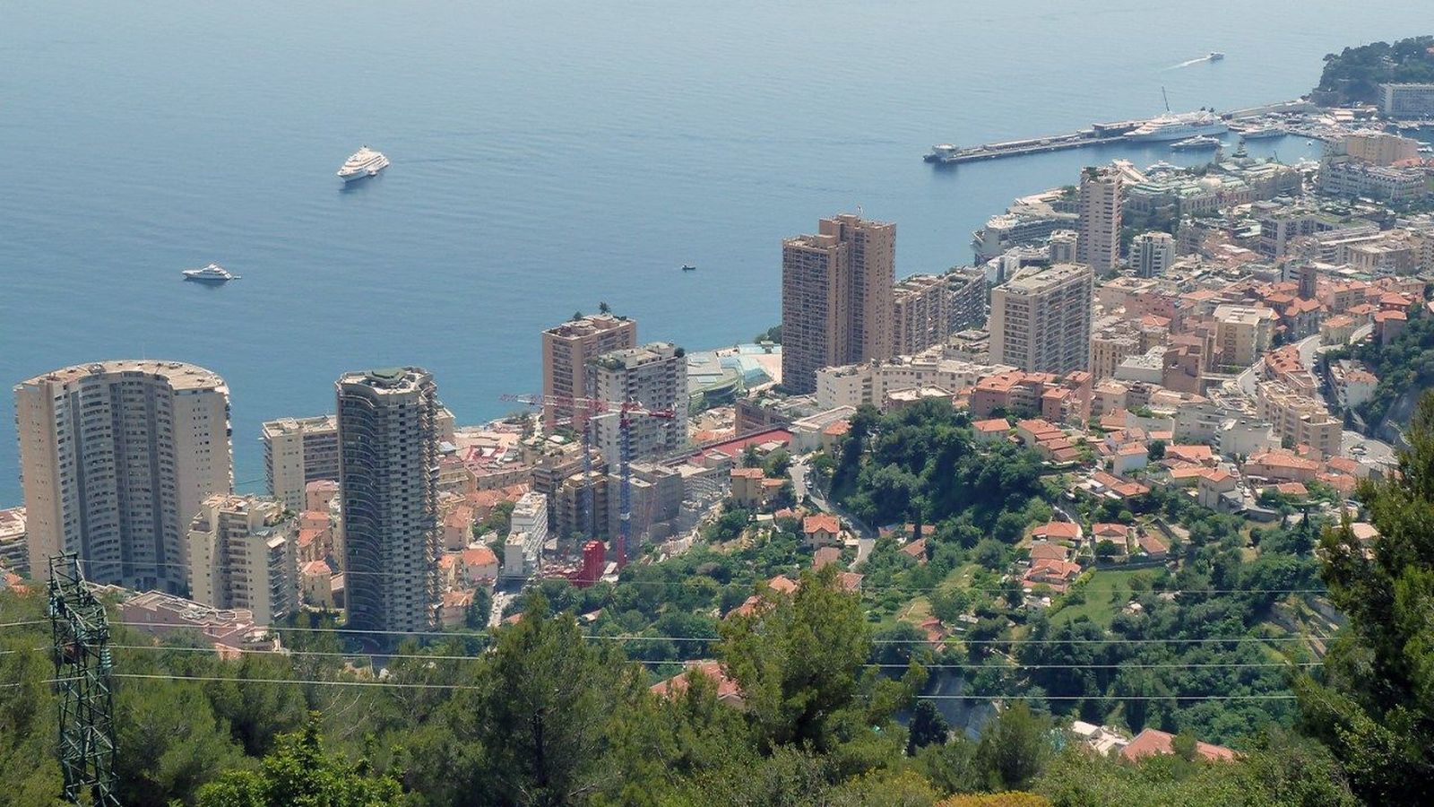 Vista del Principado de Mónaco