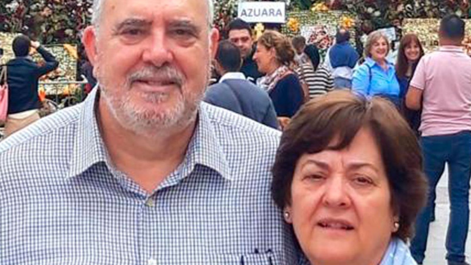 Antonio López y su esposa