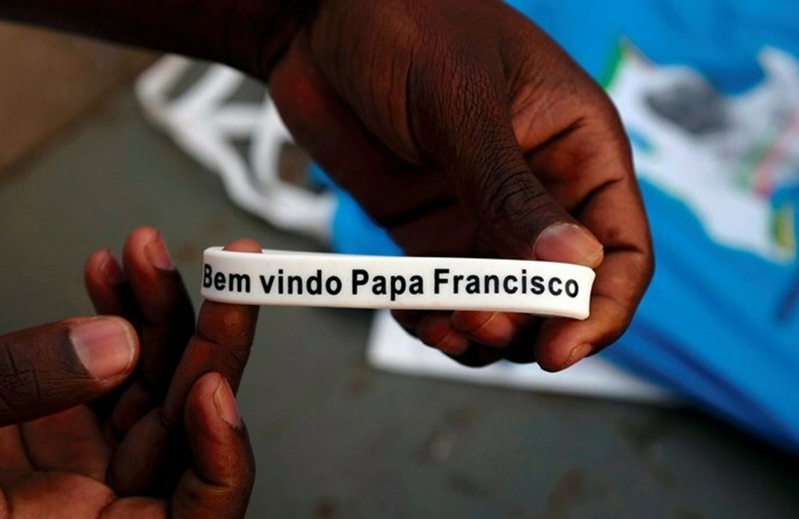 Bienvenida al Papa a Mozambique
