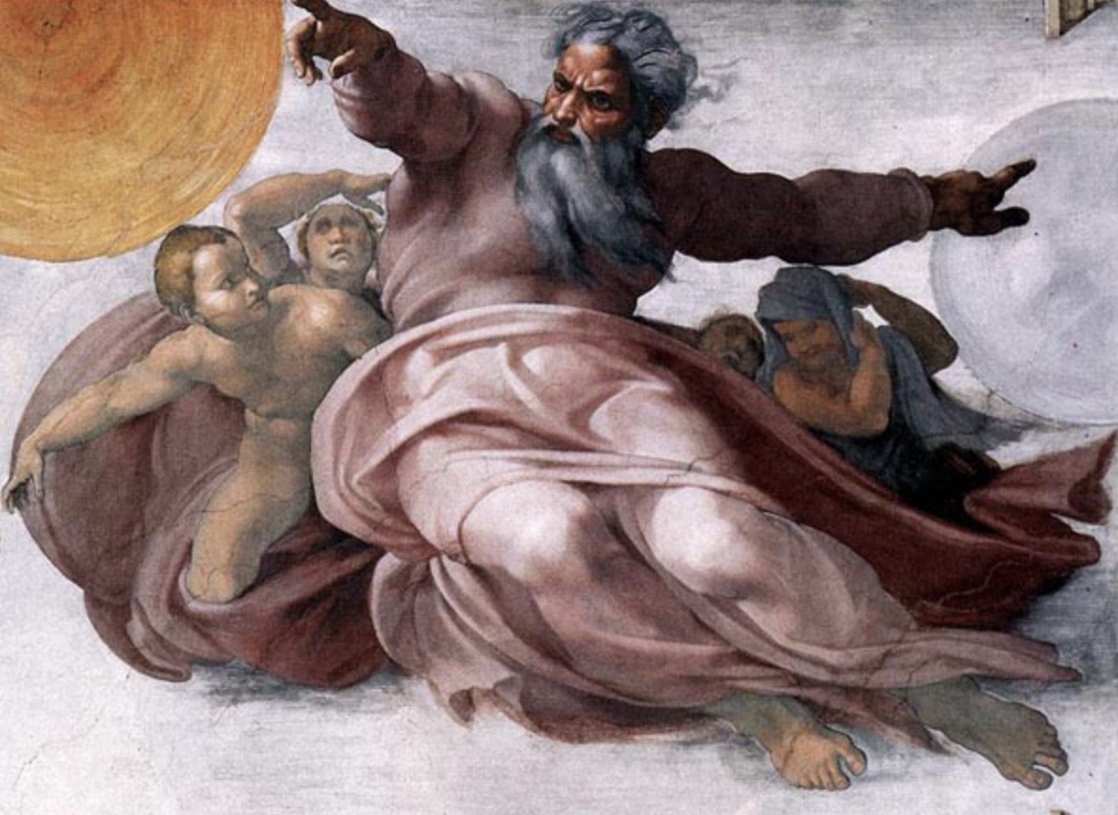 Dios creador. Capilla Sixtina. Miguel Ángel.