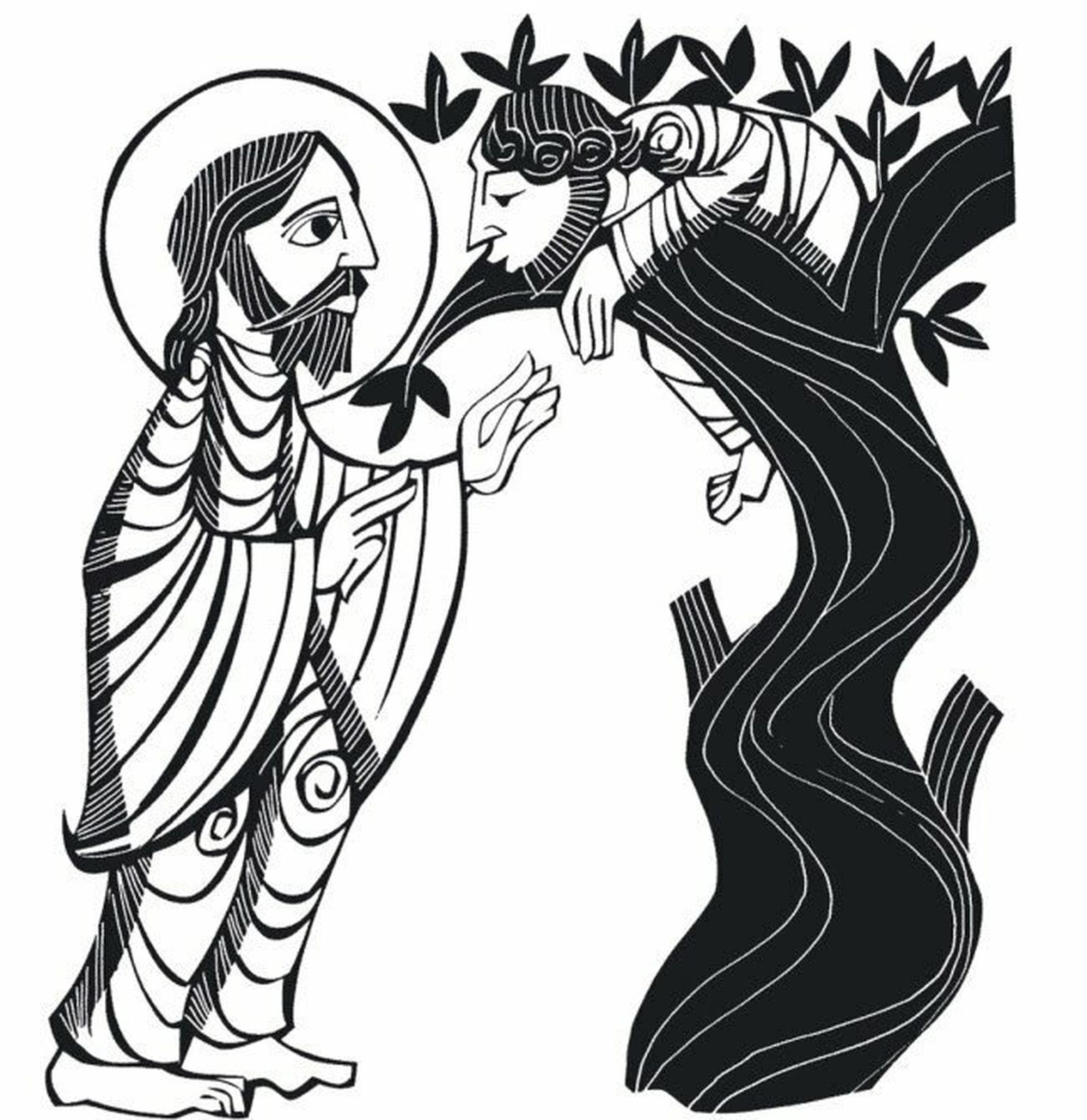Jesús y Zaqueo