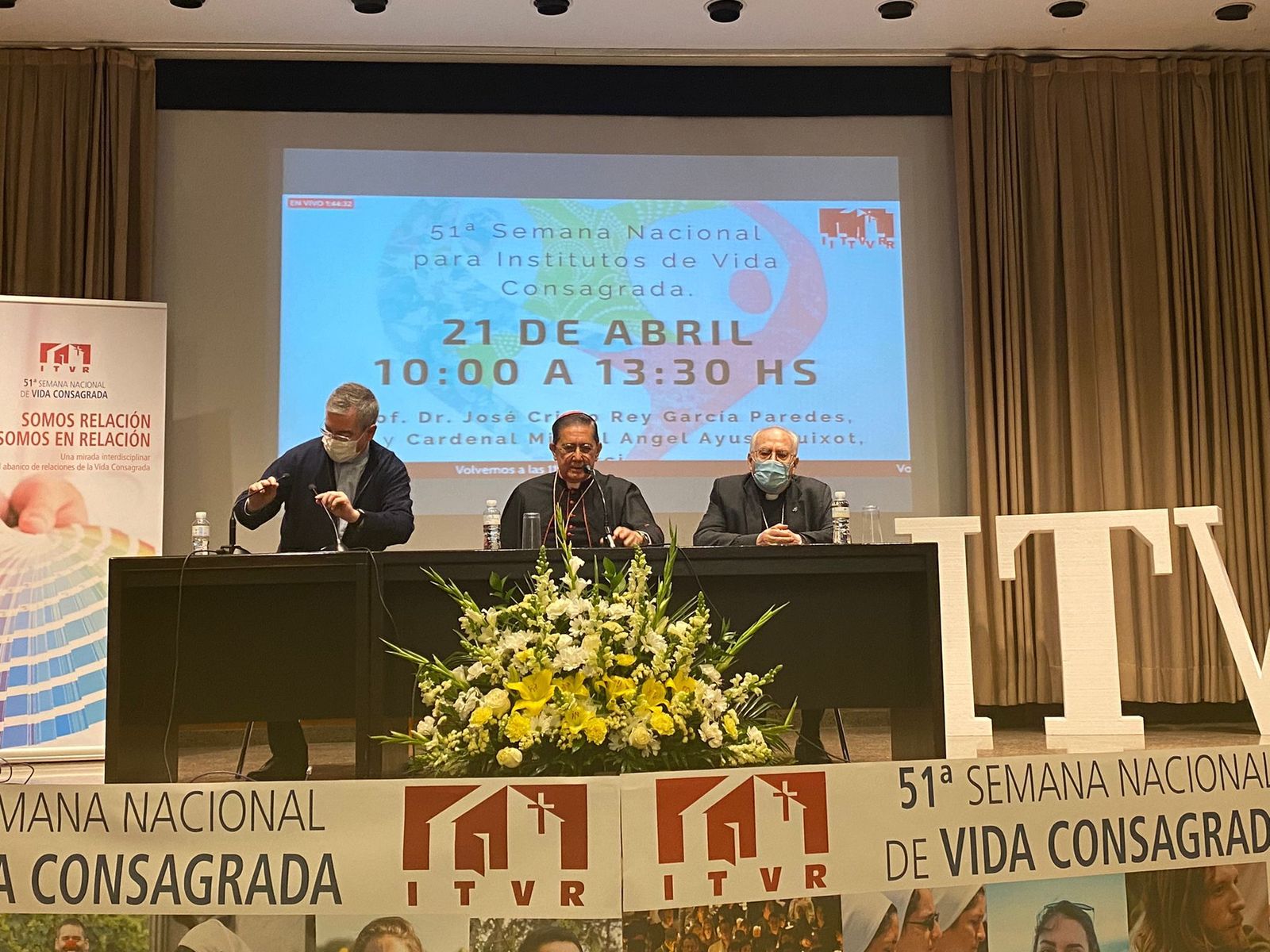 El cardenal Ayuso, durante su intervención