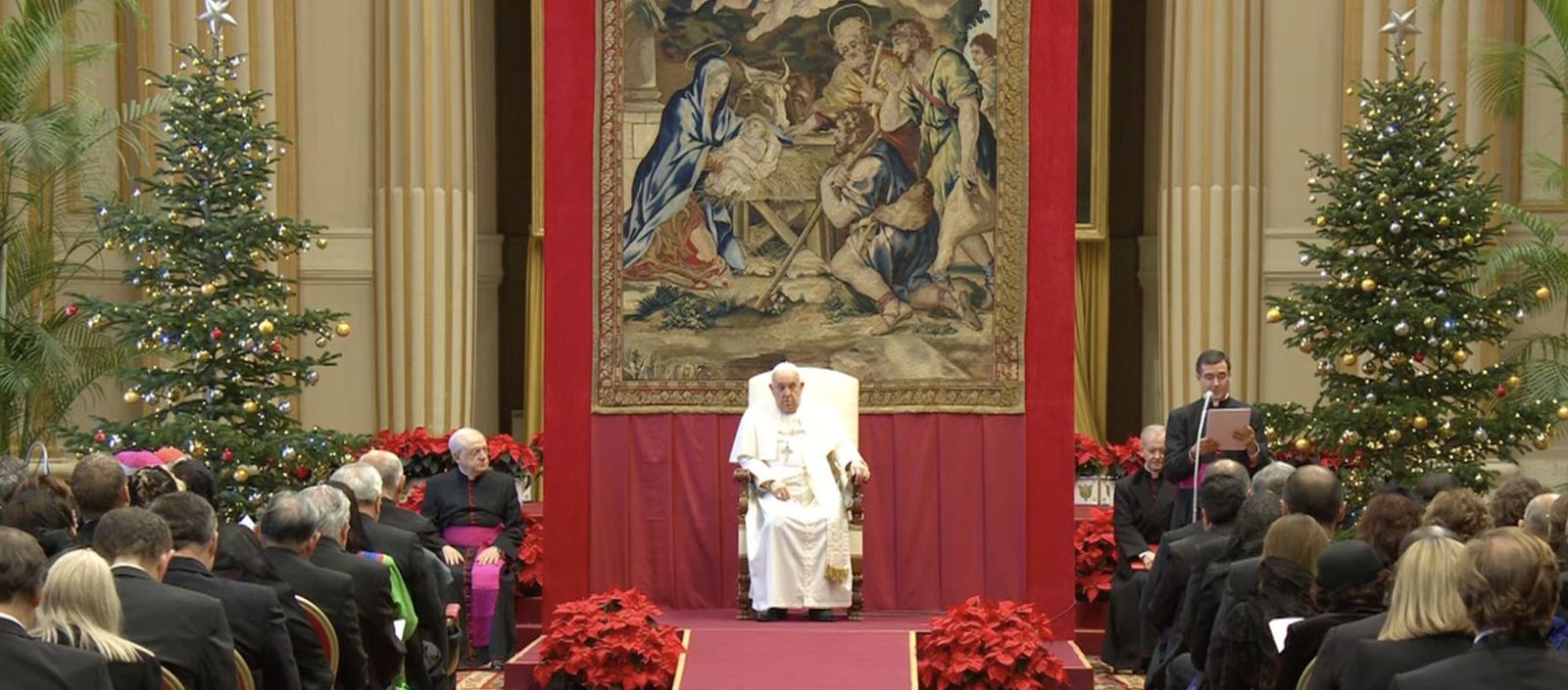 Ciampanelli leyó el discurso preparado por Francisco