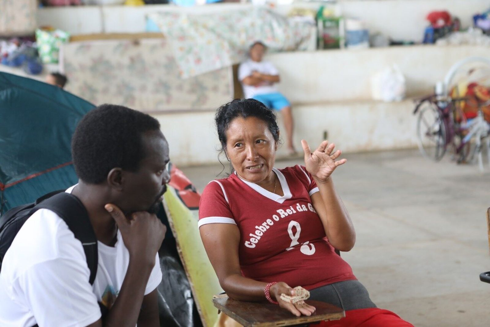 Padre Josiah K´Okal en el albergue Ka-ubanoko