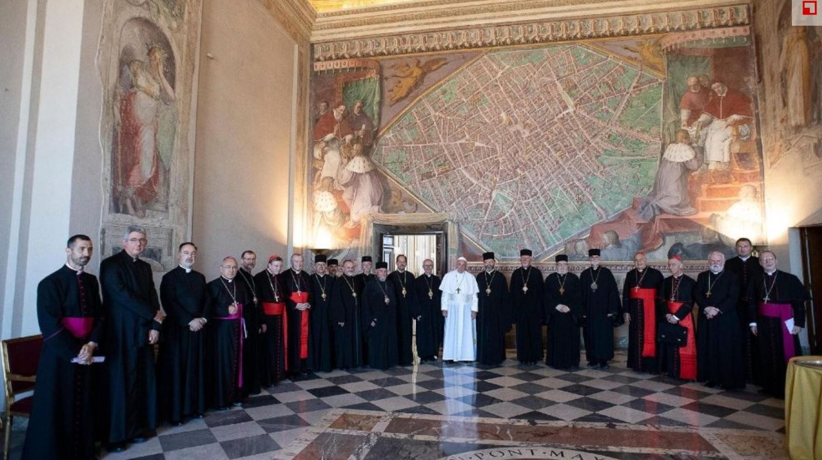 Papa y obispos grecocatólicos ucranianos