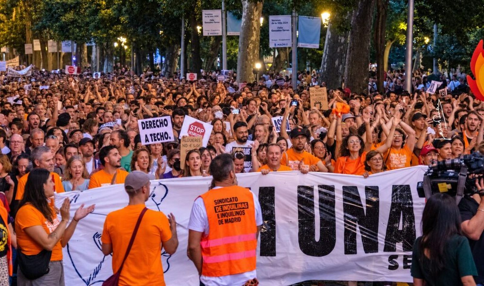 Manifestación por el derecho a la vivienda