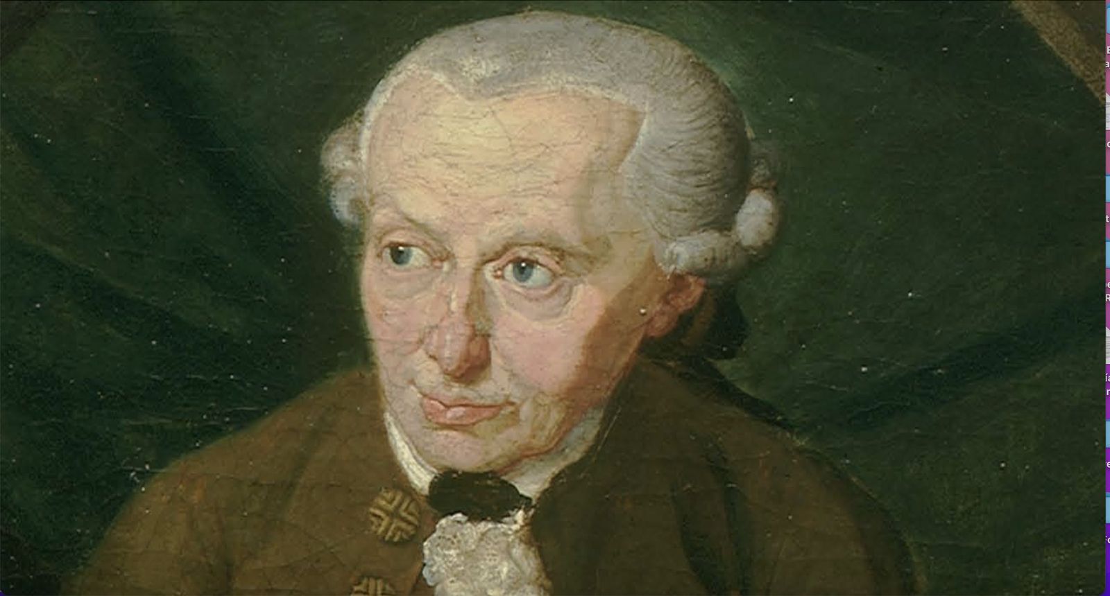 Retrato de Kant, por Gottlieb Doebler
